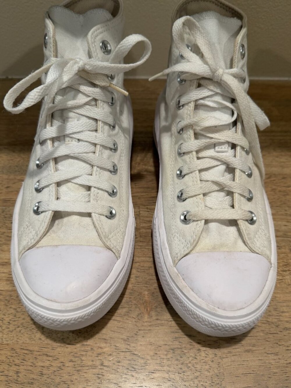 Converse Chuck Taylor All Star Move High Top Platform Sneakers White Size 9 - Picture 3 of 7